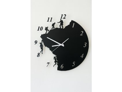 Hodiny na zeď horolezec