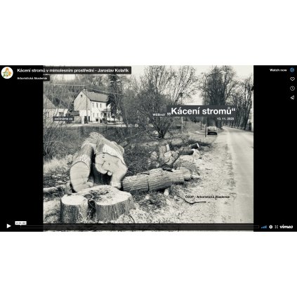 Kácení stromů v mimolesním prostřední Jaroslav Kolařík