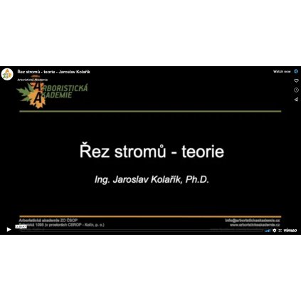 Řez stromů teorie Jaroslav Kolařík