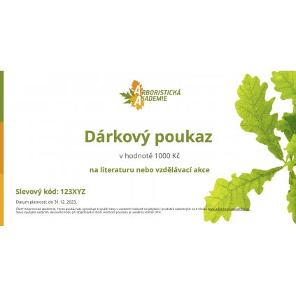AA Dárkový poukaz 1000 Kč