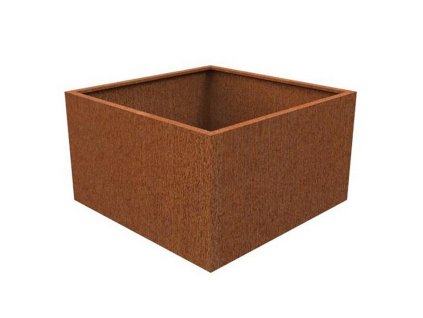 Nádoba na mobilní zeleň - ocel Corten