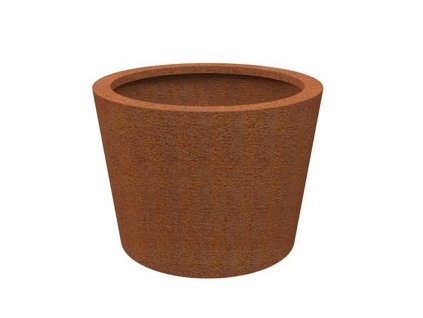 Nádoba na mobilní zeleň - ocel Corten