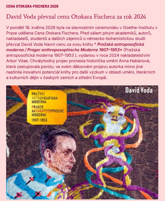 CENA OTOKARA-FISCHERA 2026