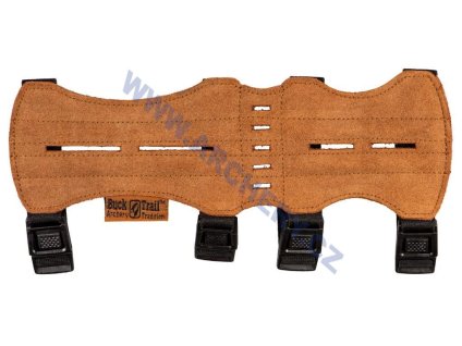 Chránič předloktí  Buck Trail dlouhý semiš (Velikost hort 25 cm)