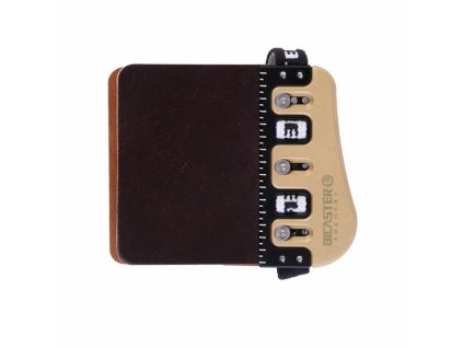 Chránič prstů Bicaster BareBow PRO Brass kůže (Typ RH, Velikost Medium)