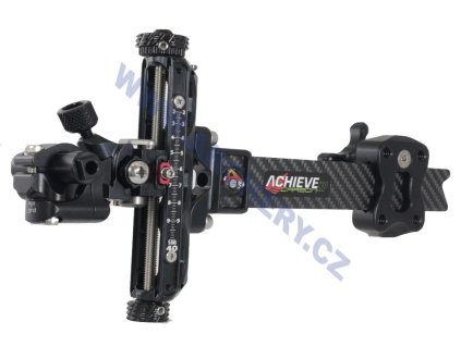 Zaměřovač kl. luku Axcel Achieve XP UHM Carbon Bar (Typ RH, Velikost 6", Barva Silver/Black)