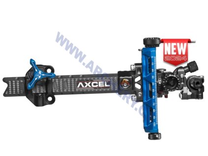 Zaměřovač kl. luku Axcel Achieve XP PRO UHM Diamond Weave  Carbon Bar 6" (Typ RH, Barva Silver/Black)
