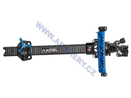 Zaměřovač kl. luku Axcel Achieve XP PRO UHM Diamond Weave  Carbon Bar 9" (Typ RH, Barva Silver/Black)