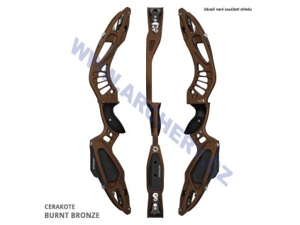 Střed luku Mybo Barebow Mykan 25" ILF Cerakote (Typ RH, Barva sangria)