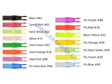 Končík šípu Beiter 19/1 Asymetric (Barva White #71, Typ 2 - Large)