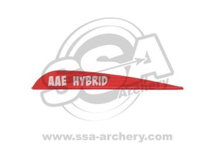 Kormidlo šípu AAE Arizona Hybrid 40 / balení50 kusů/ (Barva Yellow)