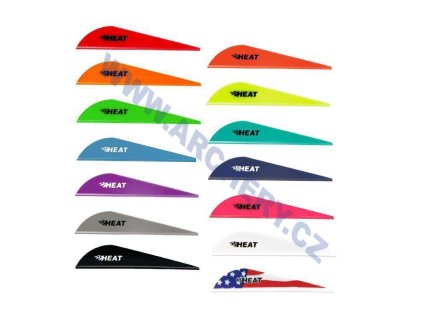 Kormidlo šípu Bohning "HEAT" 2,5" (Barva Neon Red)