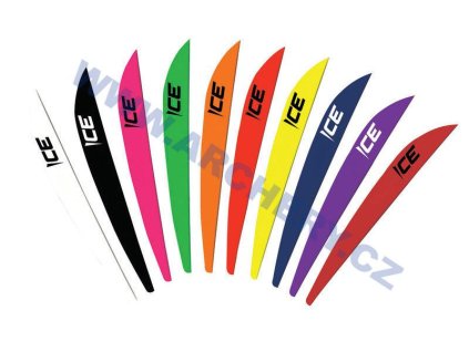 Kormidlo šípu Bohning "ICE" 3" (Barva White)