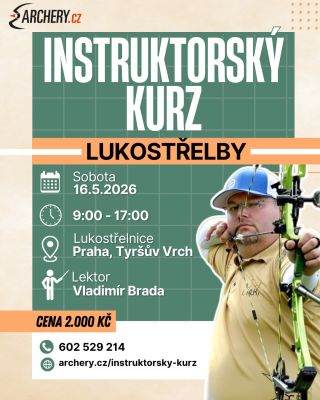 Připravili jsme pro vás instruktorský kurz lukostřelby‼️ Kurz proběhne pod vedením zkušeného trenéra II. třídy Vladimíra...
