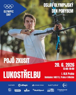 Připojujeme se k oslavám 🎉 Olympijského dne 20.6.2026 a zveme všechny zájemce o lukostřelbu k nám na Tyršův Vrch‼️ Přijďte...