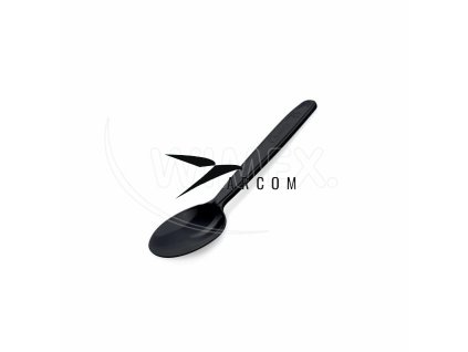 Kávová lyžička (PP) opakovane použiteľná čierna 13cm [50 ks]