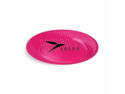 Papierový tanier (FSC Mix) fuchsia Ø23cm [10 ks]