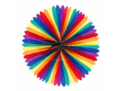Párty vejár XL farebný Ø 100 cm [1 ks]
