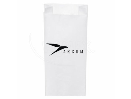 Papierové vrecko s bočným skladom biele 20+7 x 45 cm `5kg` [1000 ks]