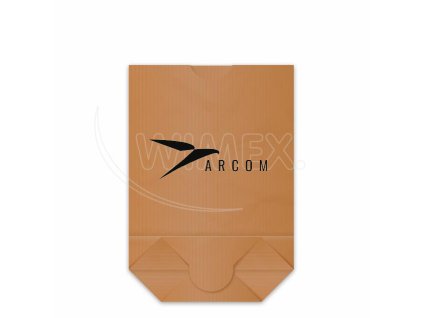 Papierový sáčok s 145mm krížovým dnom kraft 36 x 52 cm `10kg` [250 ks]