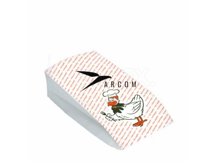 Papierové vrecko (PAP/PE) 2vrstvé nepremastiteľné na kurča 15+8 x 30 cm `Maxi` [100 ks]