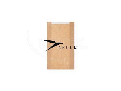 Papierové vrecko (PAP/PP) s okienkom 18+6 x 32 cm [1000 ks]