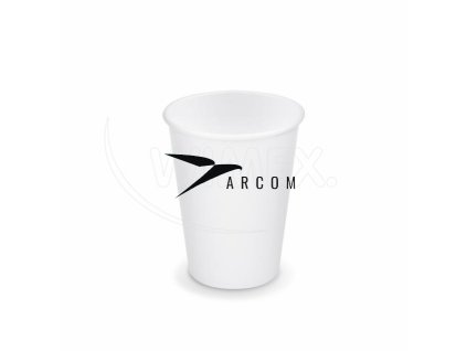 Papierový pohár biely Ø90mm 420ml `L: 0,3L/12oz` [50 ks]