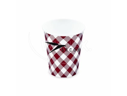 Papierový pohár Karo Ø80mm 280ml `M: 0,2L/8oz` [10 ks]