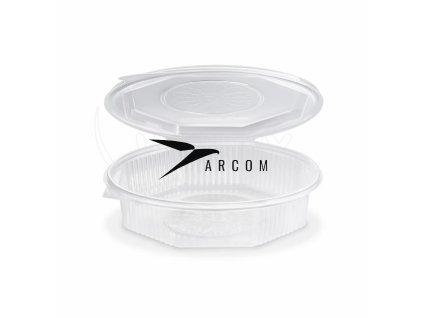 Menu misa (PP) Ripboxx Meal nedelená osemboká priehľadná 1200ml [25 ks]
