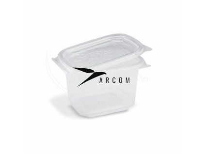 Miska (PP) Ripboxx Tiny hranatá priehľadná 500ml [50 ks]