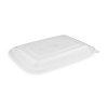 convex transparent pp lid for menu bowl l 25x18 5x2 cm set of 50