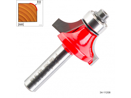 fréza stopková rádiusová FREUD 34-11208 R8 se spodním ložiskem