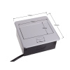 elektrická zásuvka do desky výklopná 1x230V+2xUSB šedá