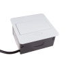 nábytková zásuvka výklopná 1x230V+2xUSB bílá