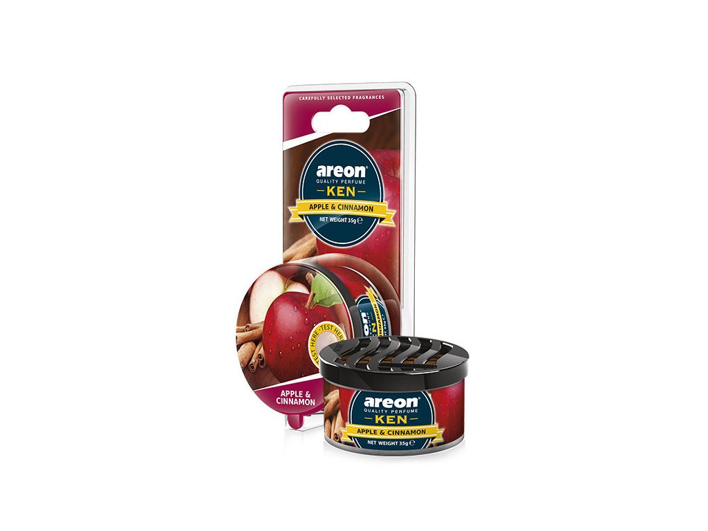 Osvěžovač vzduchu AREON KEN blister - Apple & Cinnamon