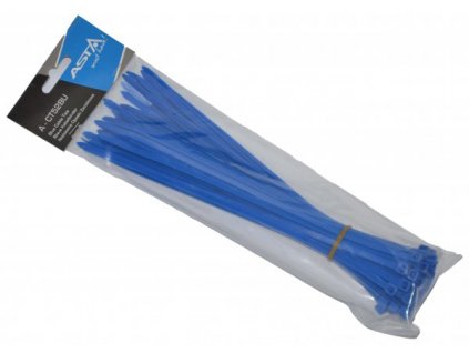 Elektrikářské stahovací pásky - zdrhovačky 50ks modré Asta, A-CT52BU