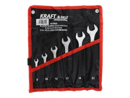 Kraft&Dele KD10925, Sada očko-plochých klíčů 6 ks
