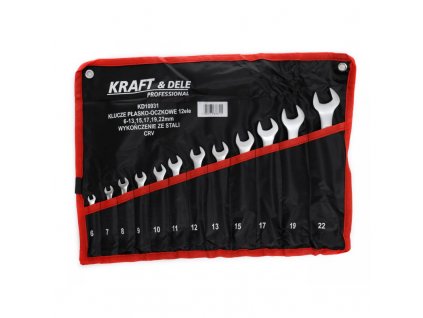 Kraft&Dele KD10931, Sada oboustranných očkových klíčů 12 ks