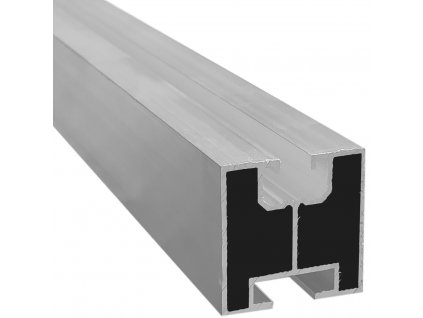 Montážní hliníkový profil 40x40 mm pro kladívkové šrouby, 220 cm