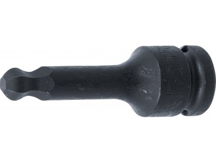 Rázová bitová hlavice | délka 75 mm | pohon 12,5 mm (1/2") | vnitřní šestihran s kulovou hlavou 10 mm