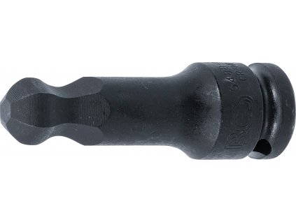 Rázová bitová hlavice | délka 75 mm | pohon 12,5 mm (1/2") | vnitřní šestihran s kulovou hlavou 15 mm