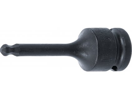 Rázová bitová hlavice | délka 75 mm | pohon 12,5 mm (1/2") | vnitřní šestihran s kulovou hlavou 6 mm