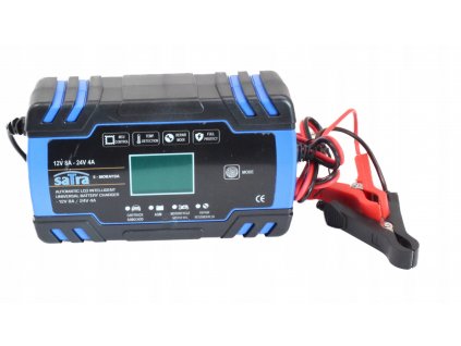 Satra S MORAY8A, Výkonná automatická LCD nabíječka, 12V24V 8A4A