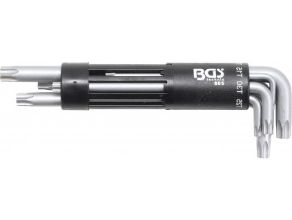 28119 bgs 805 sada zahnutych klicu velmi dlouhe t profil pro torx s otvorem t10 t50 8dilna