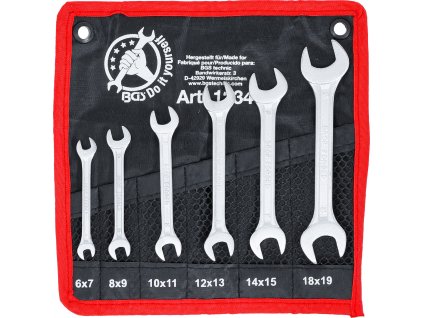 30438 bgs 1234 sada oboustrannych plochych klicu 6 x 7 18 x 19 mm 6dilna