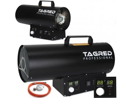 Tagred TA963, Plynový ohřívač 50 kW, hadice, redukce, termostat, LCD 1