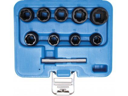 34965 bgs 5265 sada nastrcnych hlavic se spiralovym profilem 10 mm 3 8 10 19 mm 10dilna