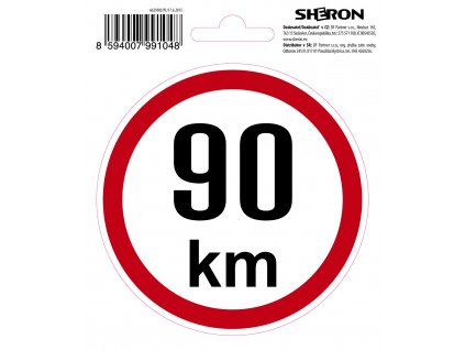 35988 sheron samolepka 90 km h