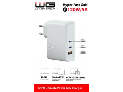 40209 wg sitova nabijecka usb a 2x type c az 120 w