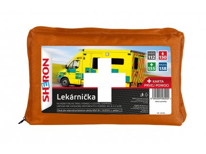 39654 sheron autolekarnicka oranzova kortex obal sk